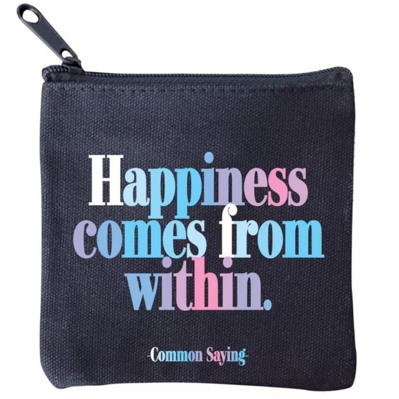 SPECIAL BUNDLE: Set of TWO 4.25” Quotable Positive Message Black Zip Minis - NWT - Picture 7 of 11